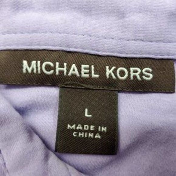 MICHAEL KORS - Double Pocket Polo shirt Purple L - Picture 4 of 6